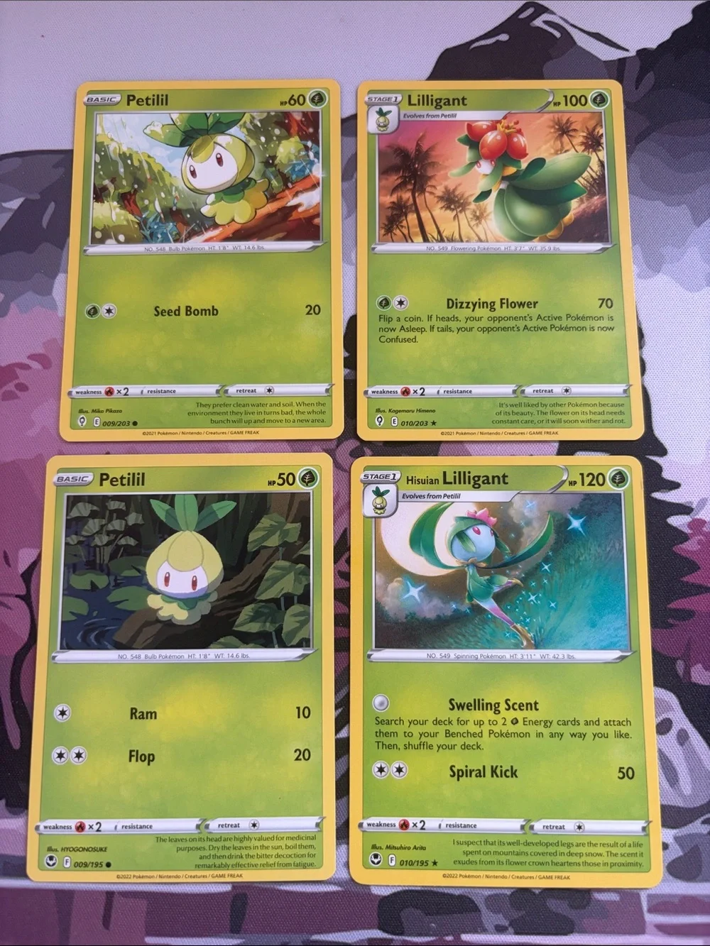 Petilil, Lilligant & Hisuian Lilligant Evolution Lot | Evolving Skies | ✨5/$25✨